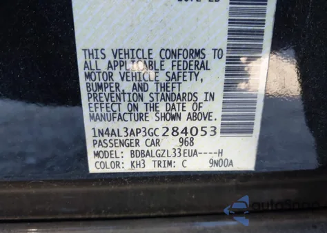 2016 Nissan Altima 2.5 S z USA, uszkodzony, nr VIN 1N4AL3AP3GC284053